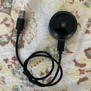 Black USB plug in magnetic Webcam